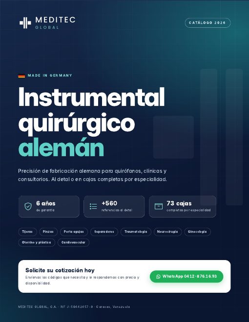 Portada del catálogo de instrumental quirúrgico alemán 2026
